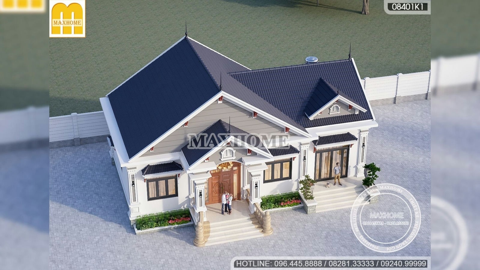 1,3 tỷ cho nhà vườn 1 tầng mái Thái siêu đẹp ở Phú Thọ | MH00238