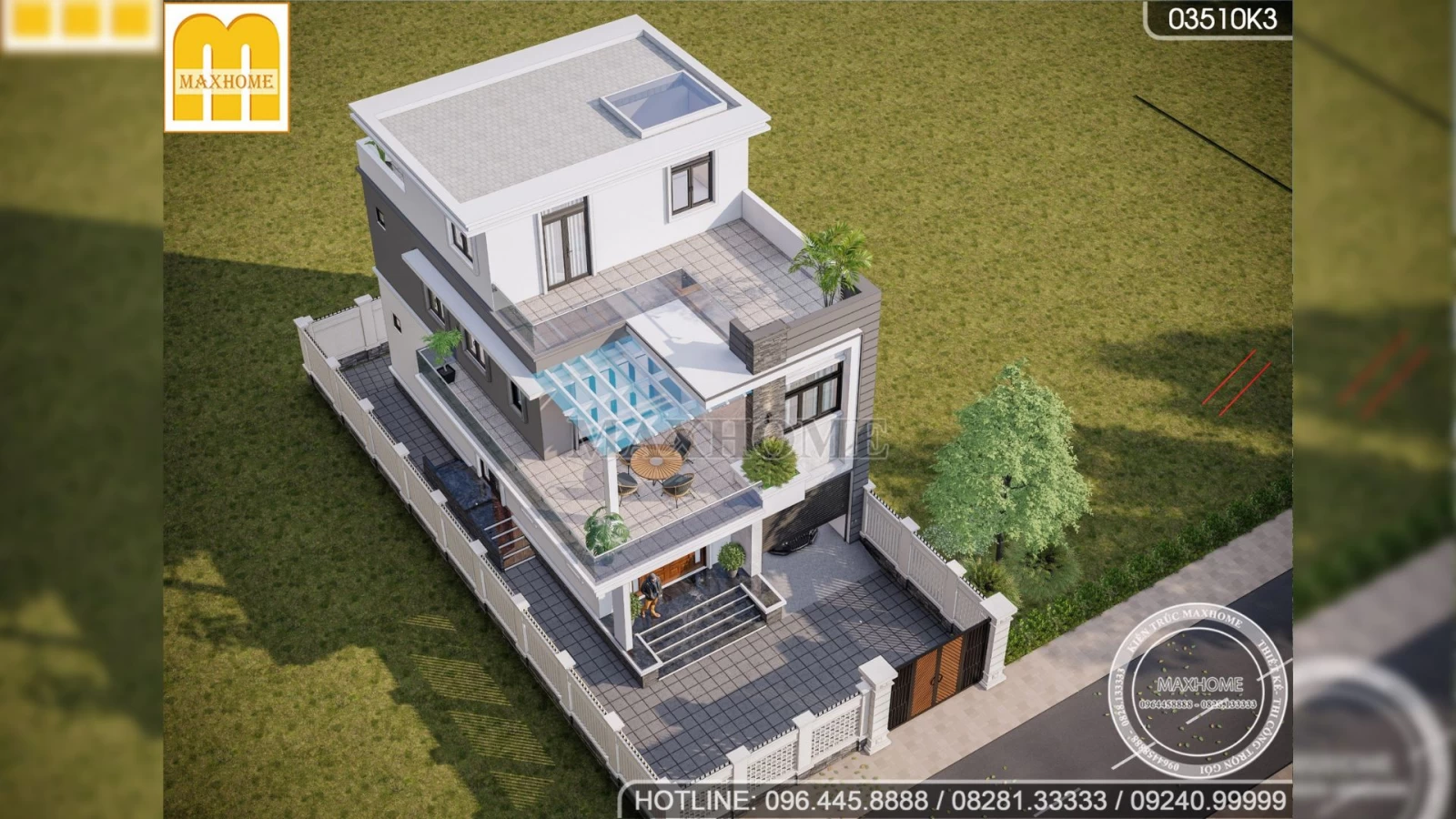 Nhà đẹp Vĩnh Long thi công trọn gói giá quá rẻ với 2 tầng 1 tum | MH02625