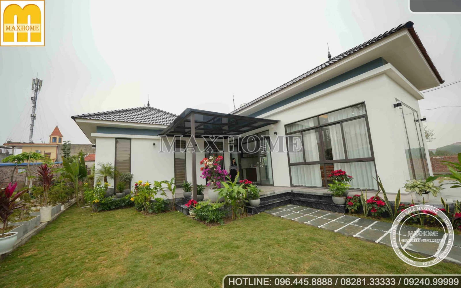 Mẫu nhà vườn mái Nhật với phong cách không khác gì khu nghỉ dưỡng