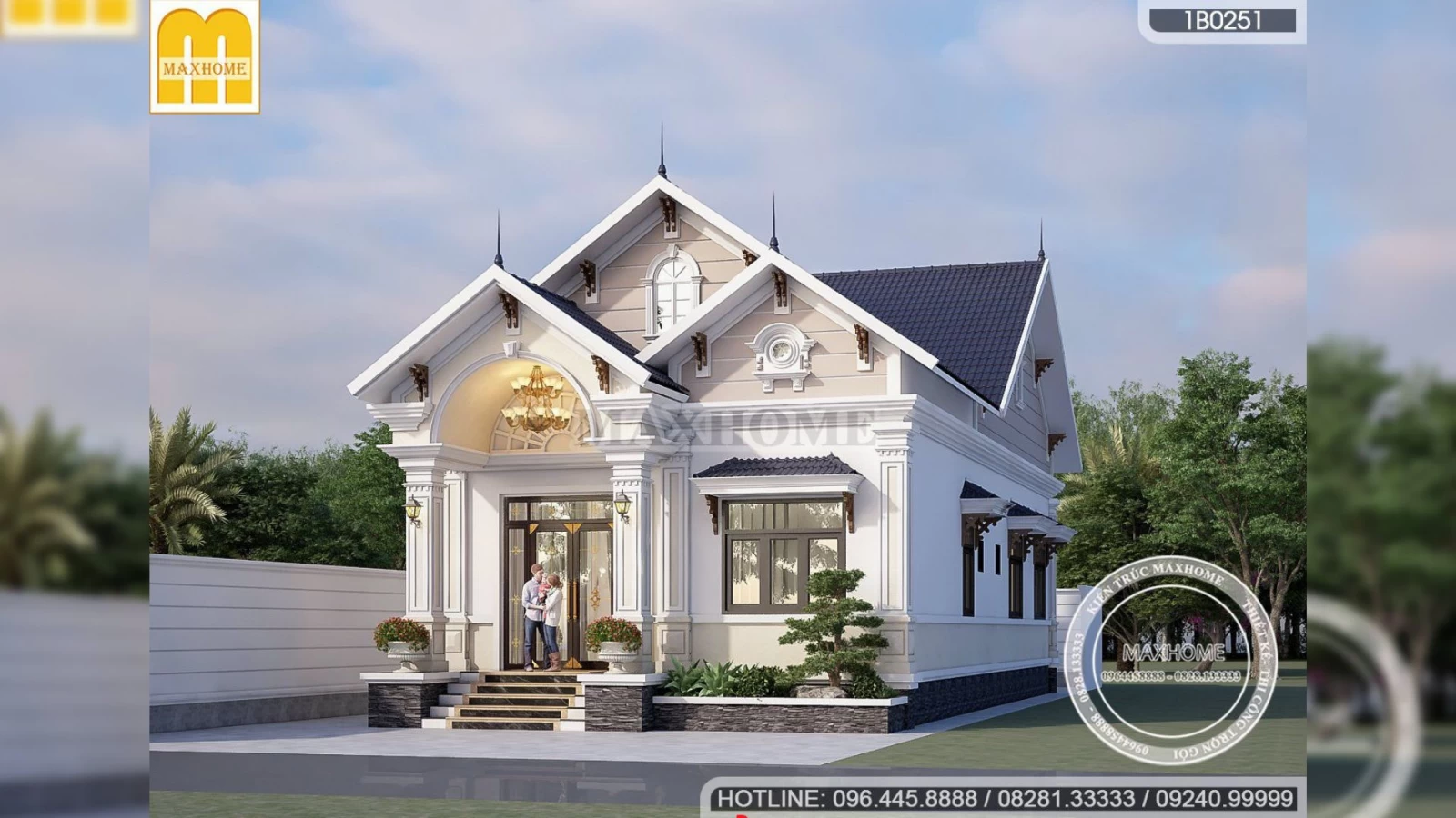 Mẫu nhà 1 tầng mái Thái tân cổ điển vừa đẹp giá lại hợp lý tại Tuyên Quang | MH02975