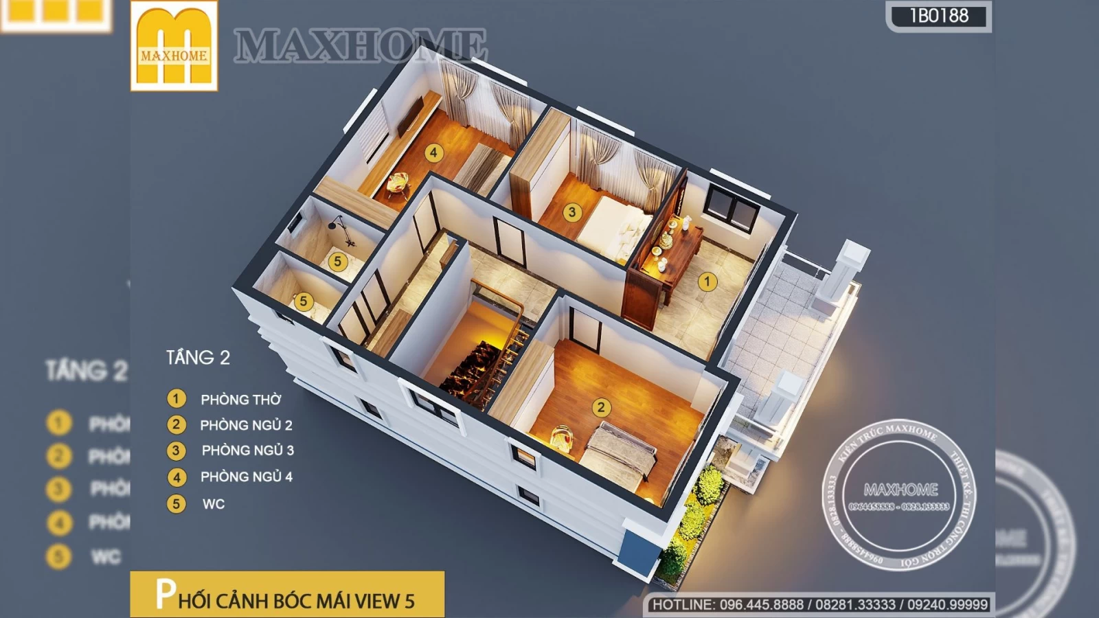 SIÊU HOT mẫu nhà 2 tầng mái Nhật 4 phòng ngủ đẹp vạn người mê | MH02987