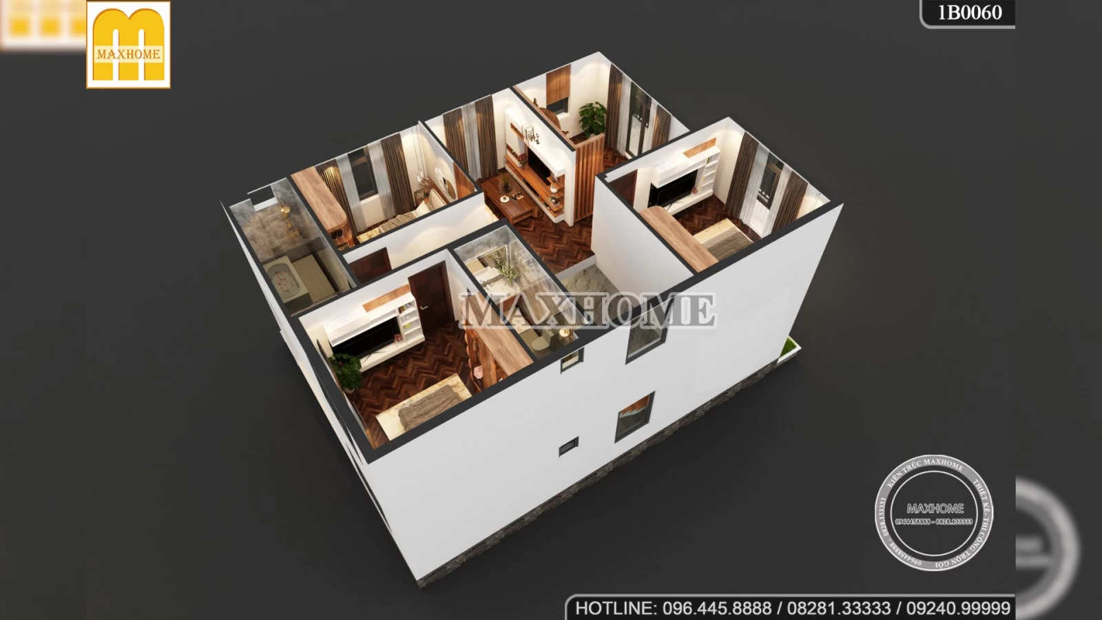 BÁN BẢN VẼ mẫu nhà 2 tầng mái Nhật hiên đại 4 phòng ngủ LẤY NGAY | MH02842