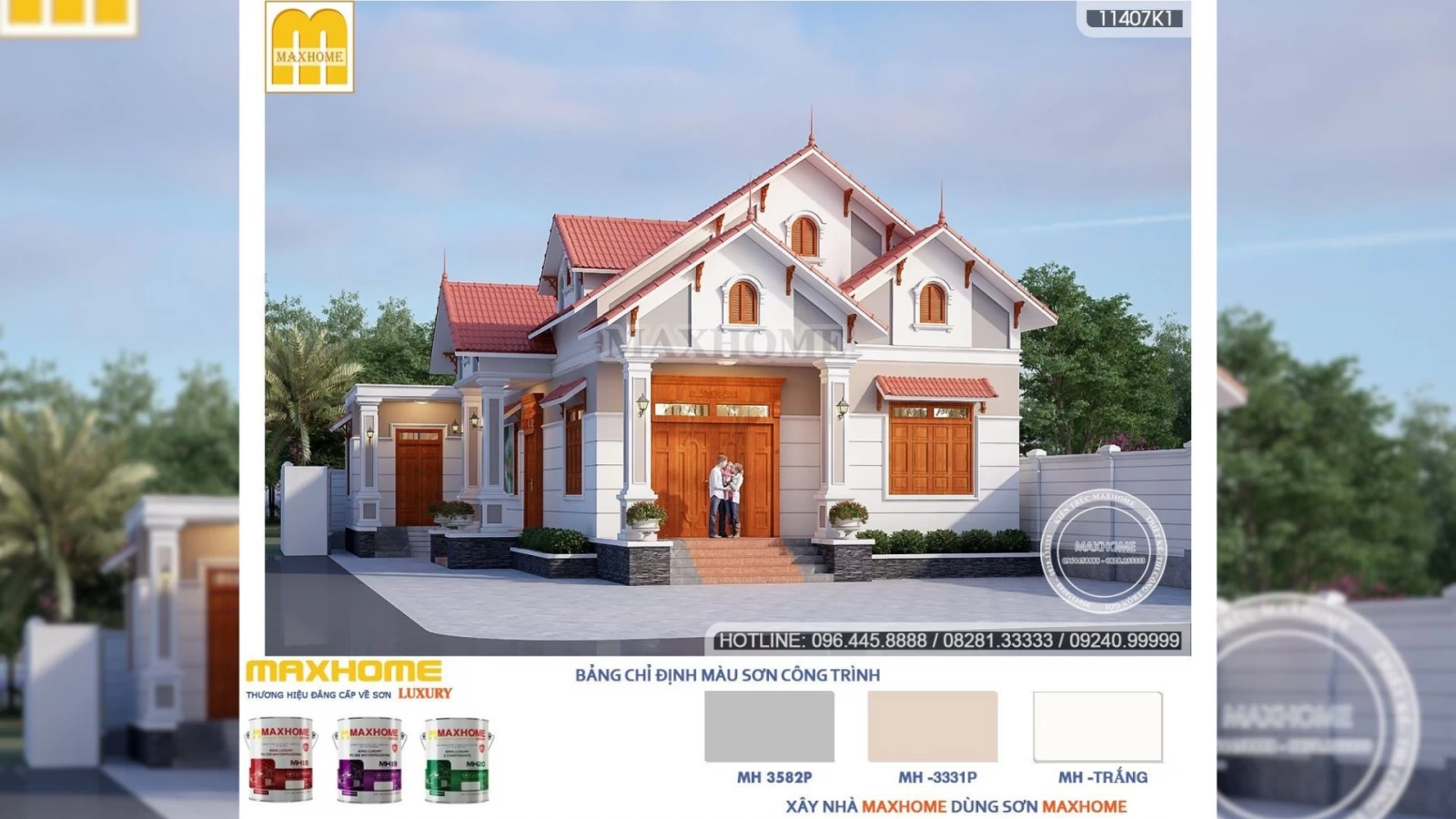 Bán bản vẽ nhà mái Thái tân cổ điển đẹp cuốn hút người xem | MH02333