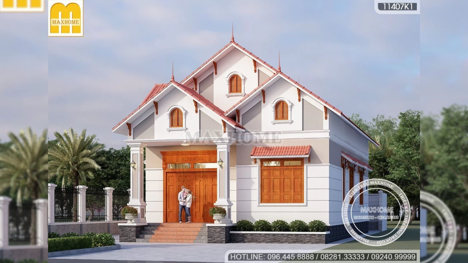 Bán bản vẽ nhà mái Thái tân cổ điển đẹp cuốn hút người xem | MH02333