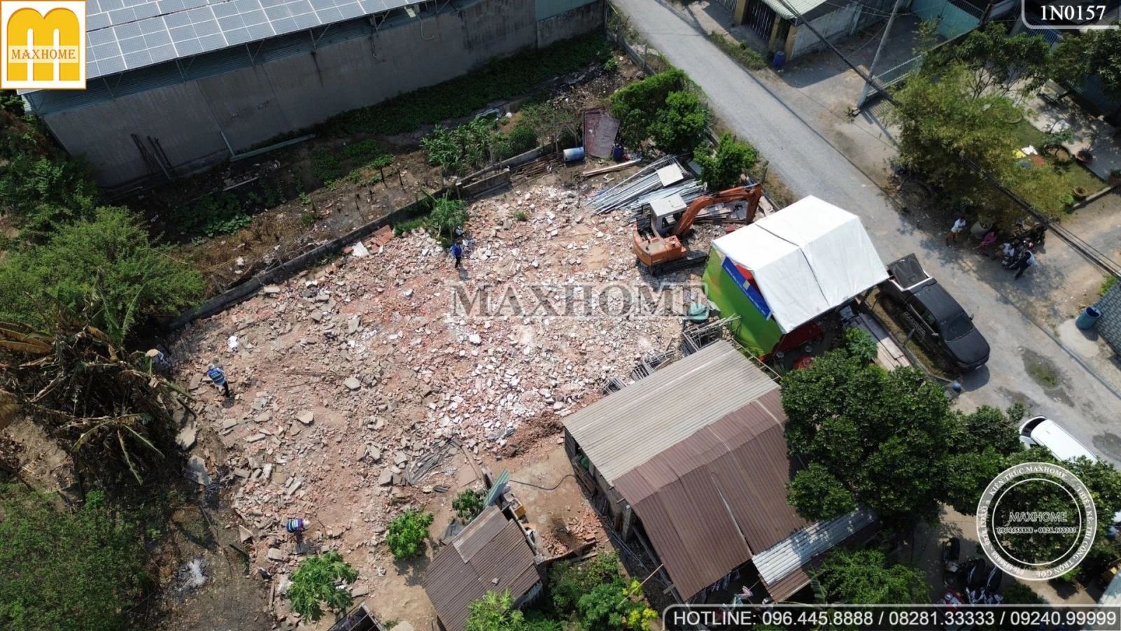 Lễ khởi công động thổ công trình nhà 2 tầng mái Nhật Maxhome thi công trọn gói tại Củ Chi | MH03214