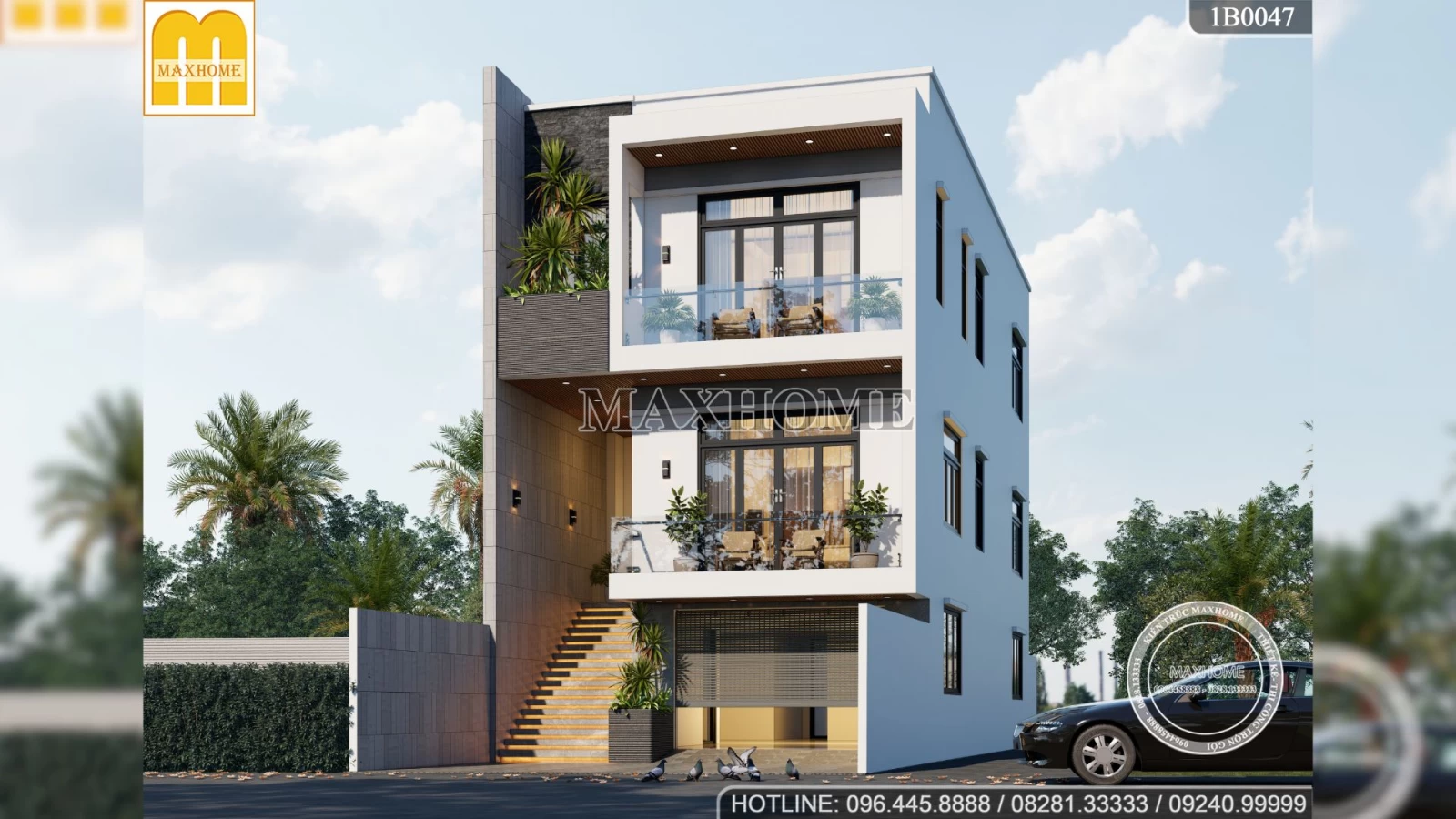 MUA BẢN VẼ có sẵn nhà 3 tầng hiện đại đẹp nhất Vĩnh Phúc | MH02840