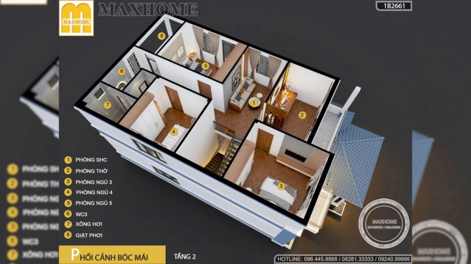 Bản vẽ nhà 2 tầng mái Nhật 2025 đẹp tiết kiệm chi phí tối đa | MH04751