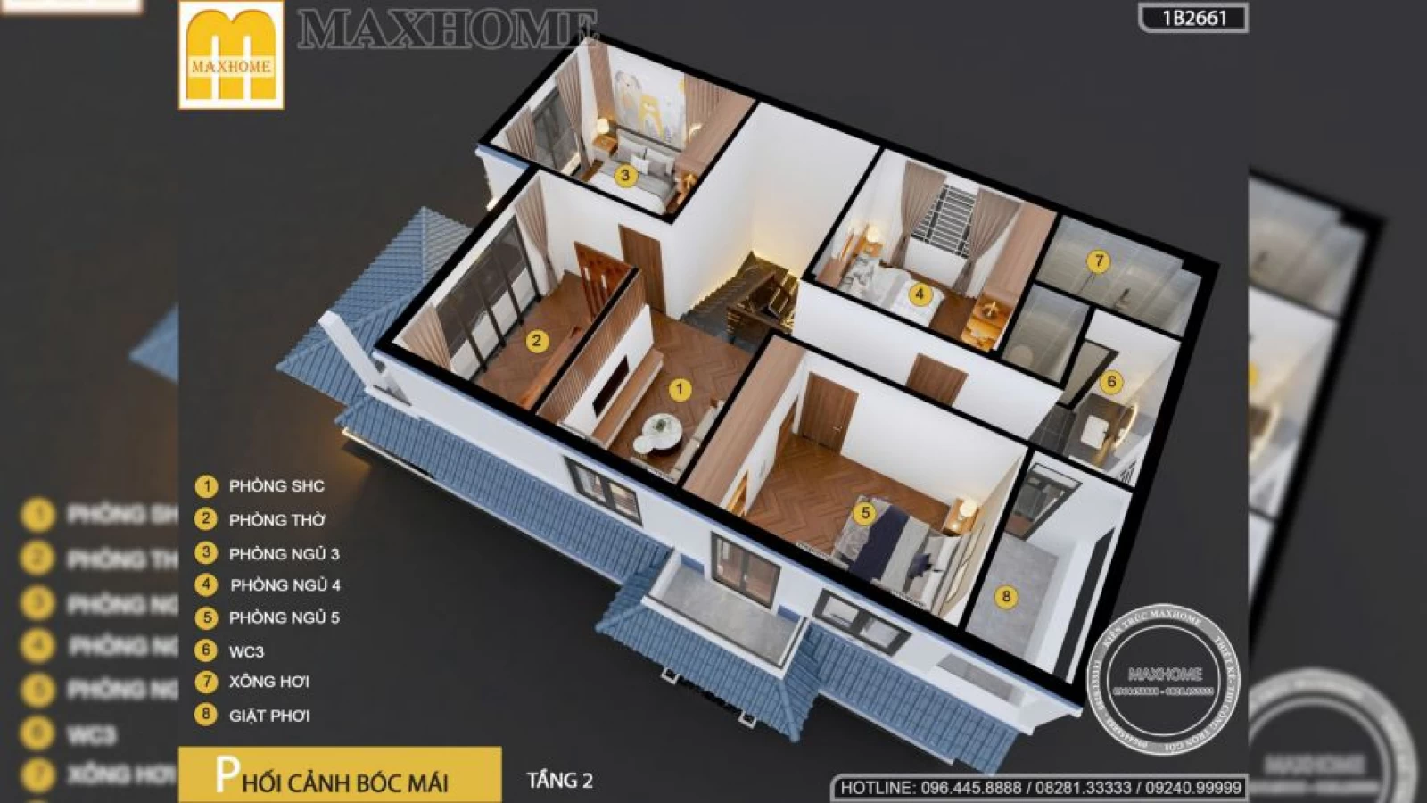 Bản vẽ nhà 2 tầng mái Nhật 2025 đẹp tiết kiệm chi phí tối đa | MH04751
