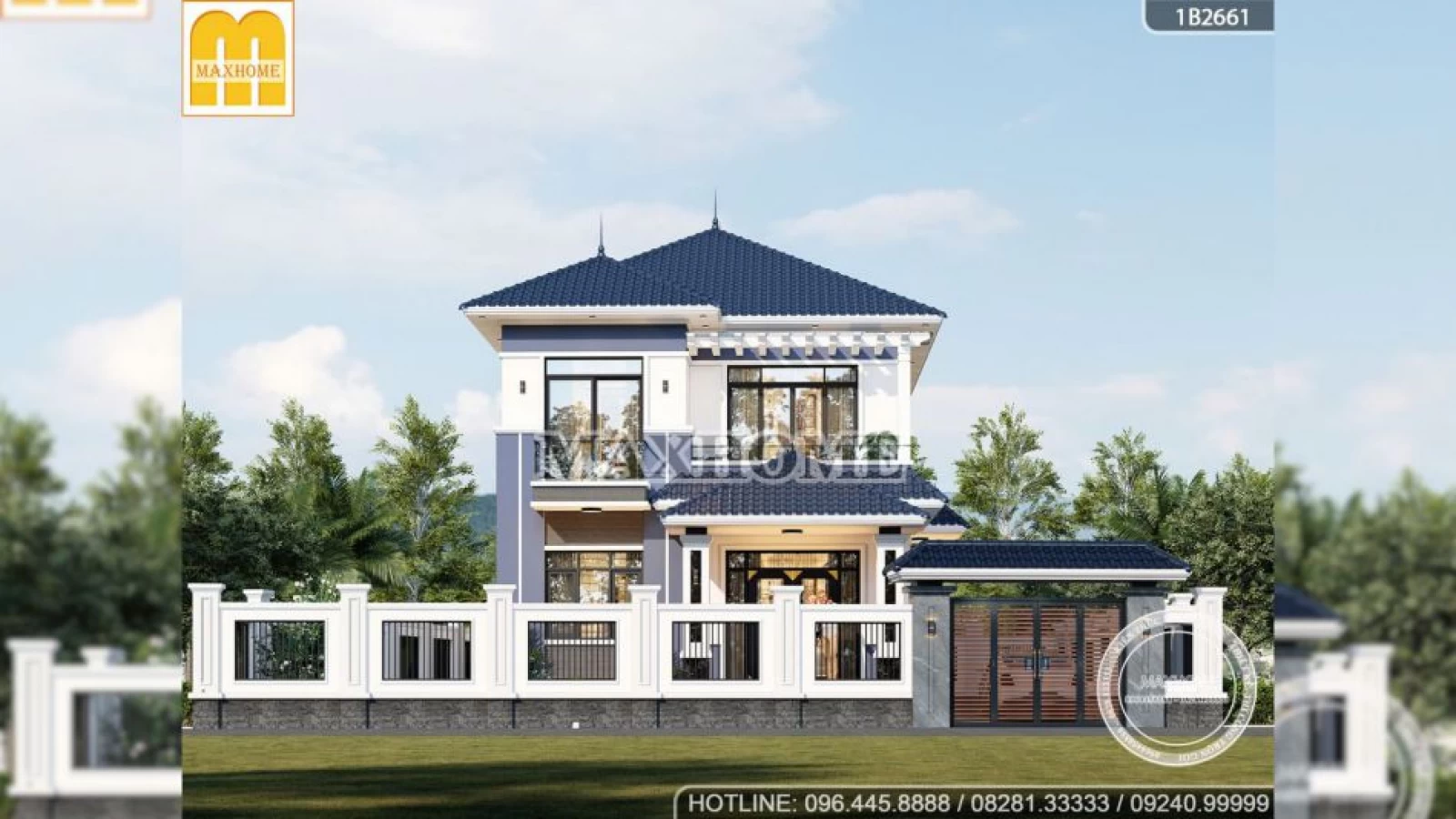 Bản vẽ nhà 2 tầng mái Nhật 2025 đẹp tiết kiệm chi phí tối đa | MH04751