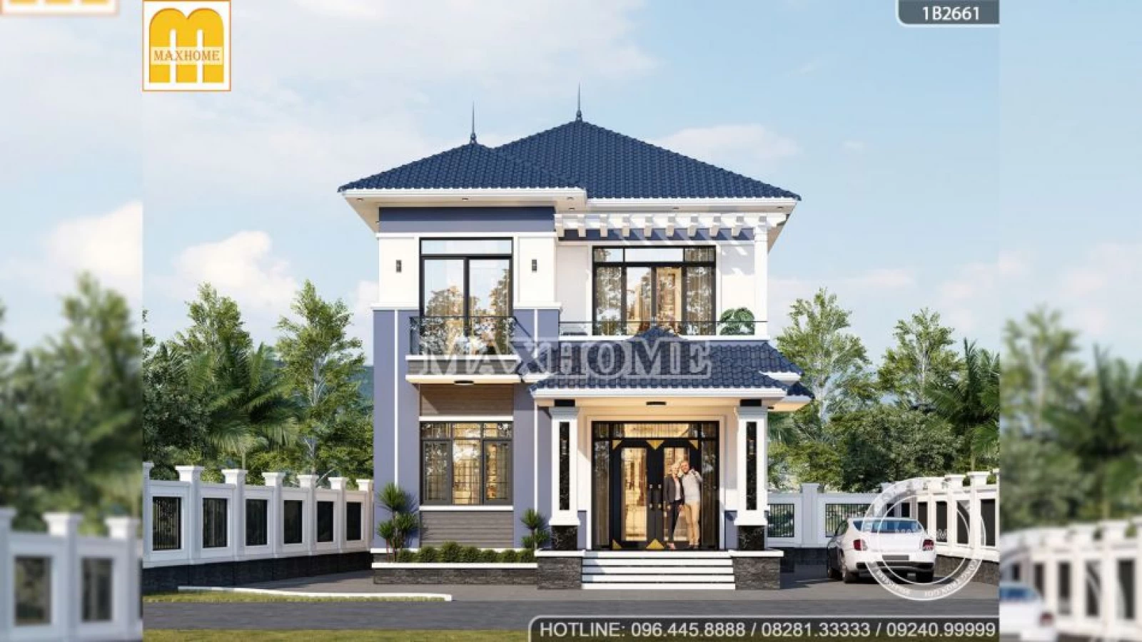 Bản vẽ nhà 2 tầng mái Nhật 2025 đẹp tiết kiệm chi phí tối đa | MH04751