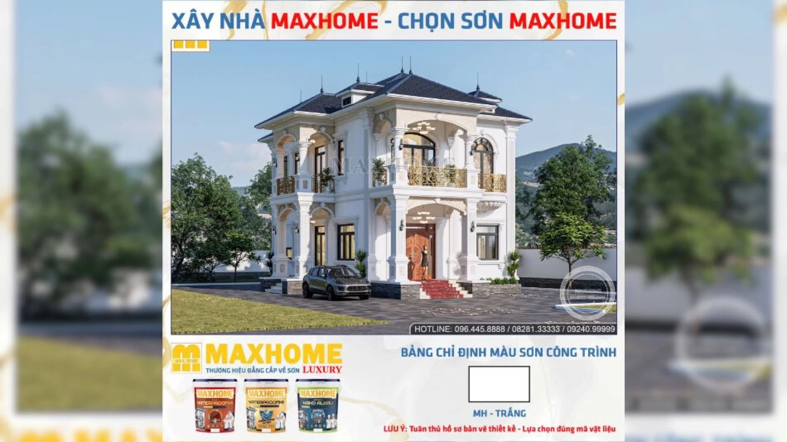 Biệt thự tân cổ điển 2 tầng mái Nhật đẹp sang trọng mê đắm mọi ánh nhìn | MH04803