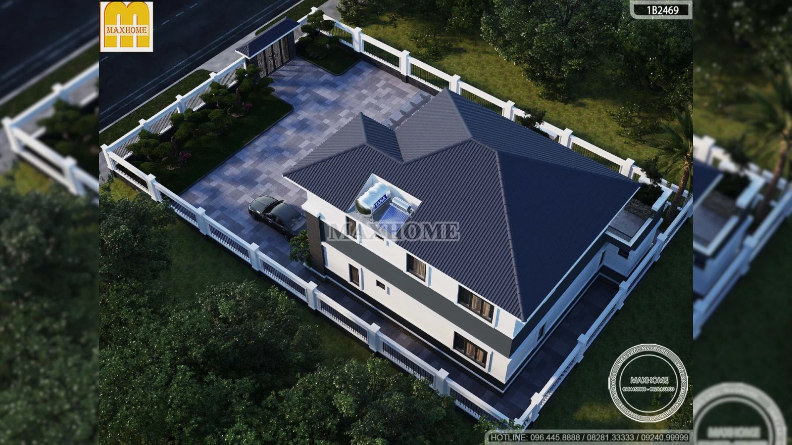 Chiêm ngưỡng vẻ đẹp sang trọng, thanh lịch của nhà 2 tầng mái Nhật 5 phòng ngủ | MH04765