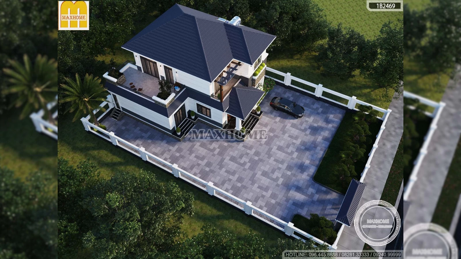 Chiêm ngưỡng vẻ đẹp sang trọng, thanh lịch của nhà 2 tầng mái Nhật 5 phòng ngủ | MH04765
