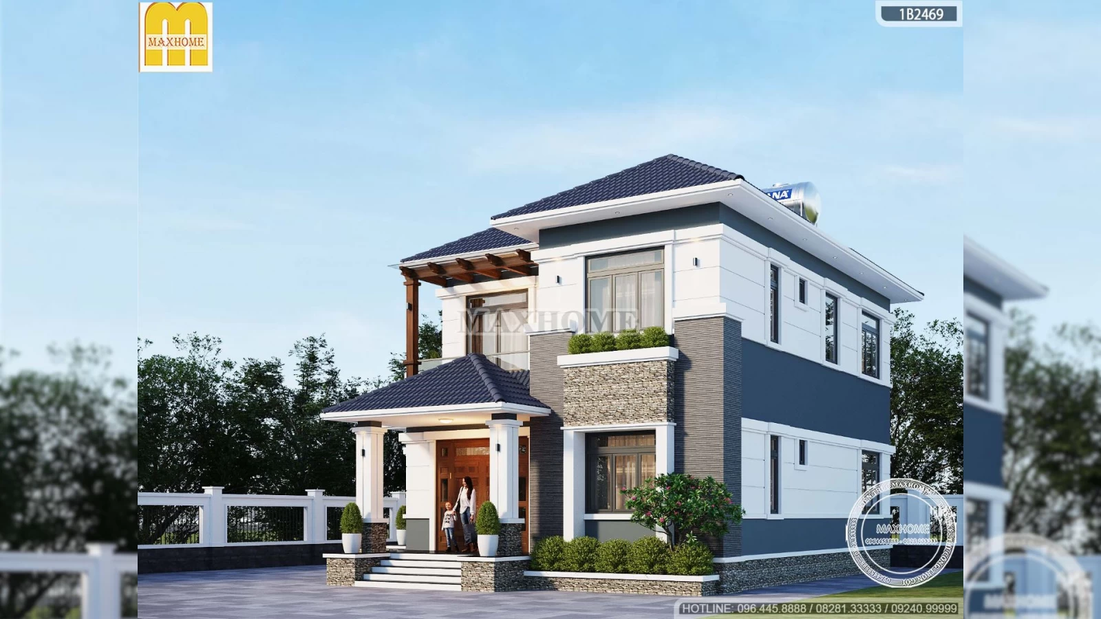 Chiêm ngưỡng vẻ đẹp sang trọng, thanh lịch của nhà 2 tầng mái Nhật 5 phòng ngủ | MH04765
