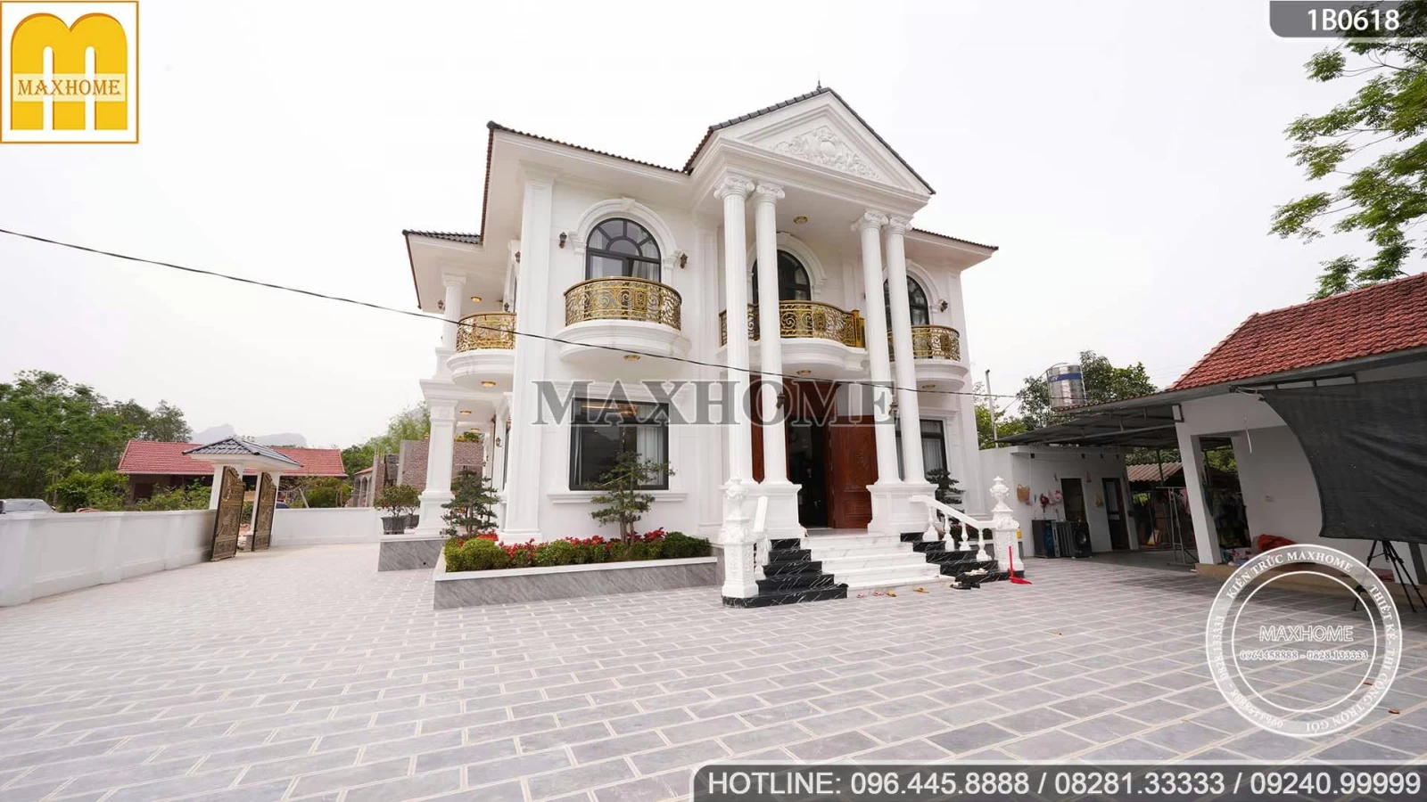 Choáng ngợp trước vẻ đẹp sang trọng, bề thế của biệt thự 2 tầng mái Nhật tại Thái Nguyên | MH04761