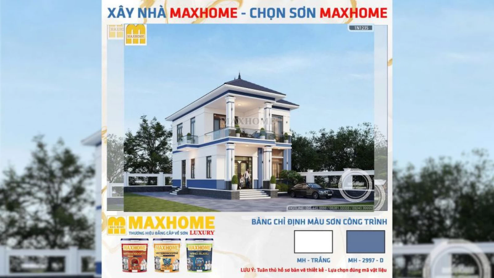 Giải pháp thiết kế nhà ở 2 tầng 5 phòng ngủ cho gia đình nhiều thế hệ | MH04776