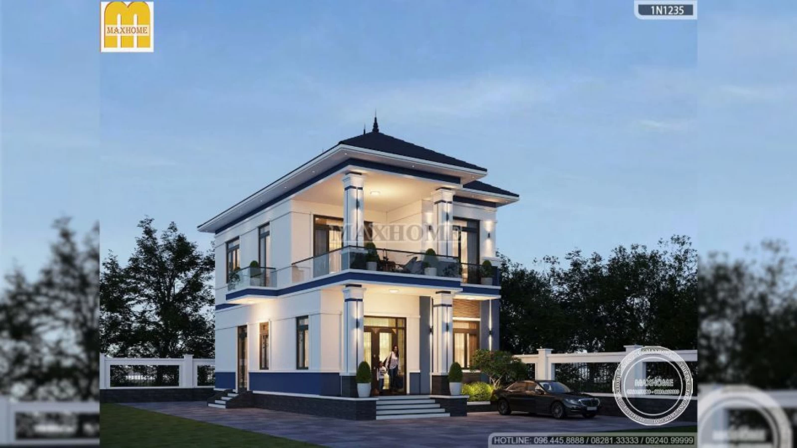 Giải pháp thiết kế nhà ở 2 tầng 5 phòng ngủ cho gia đình nhiều thế hệ | MH04776
