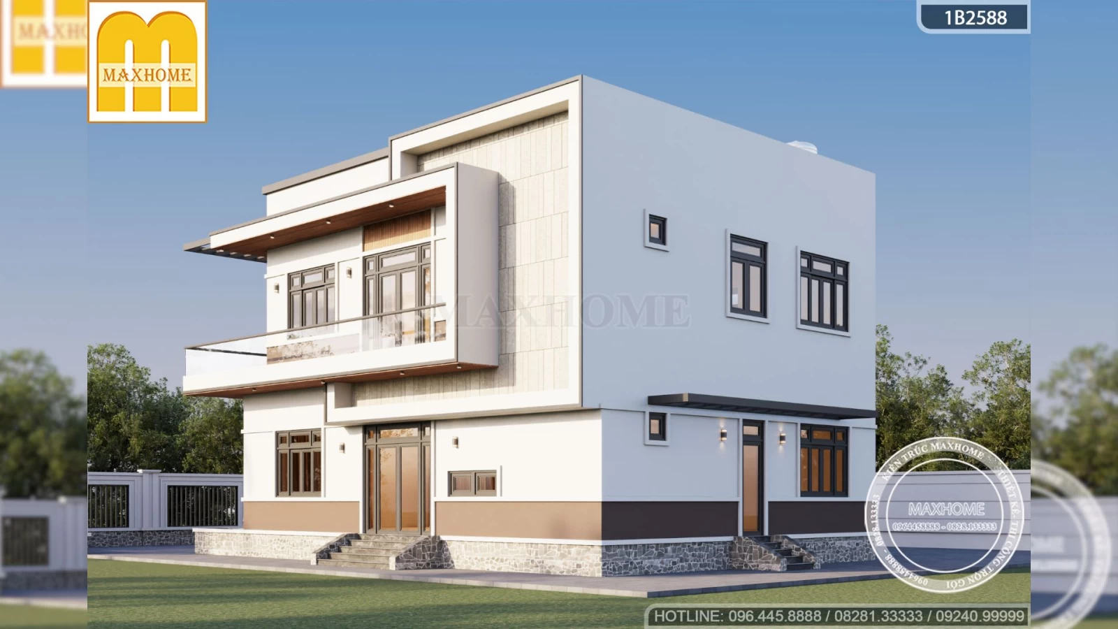 Lưu ngay thiết kế nhà 2 tầng hiện đại, đẹp, tiện nghi giá rẻ | MH04737