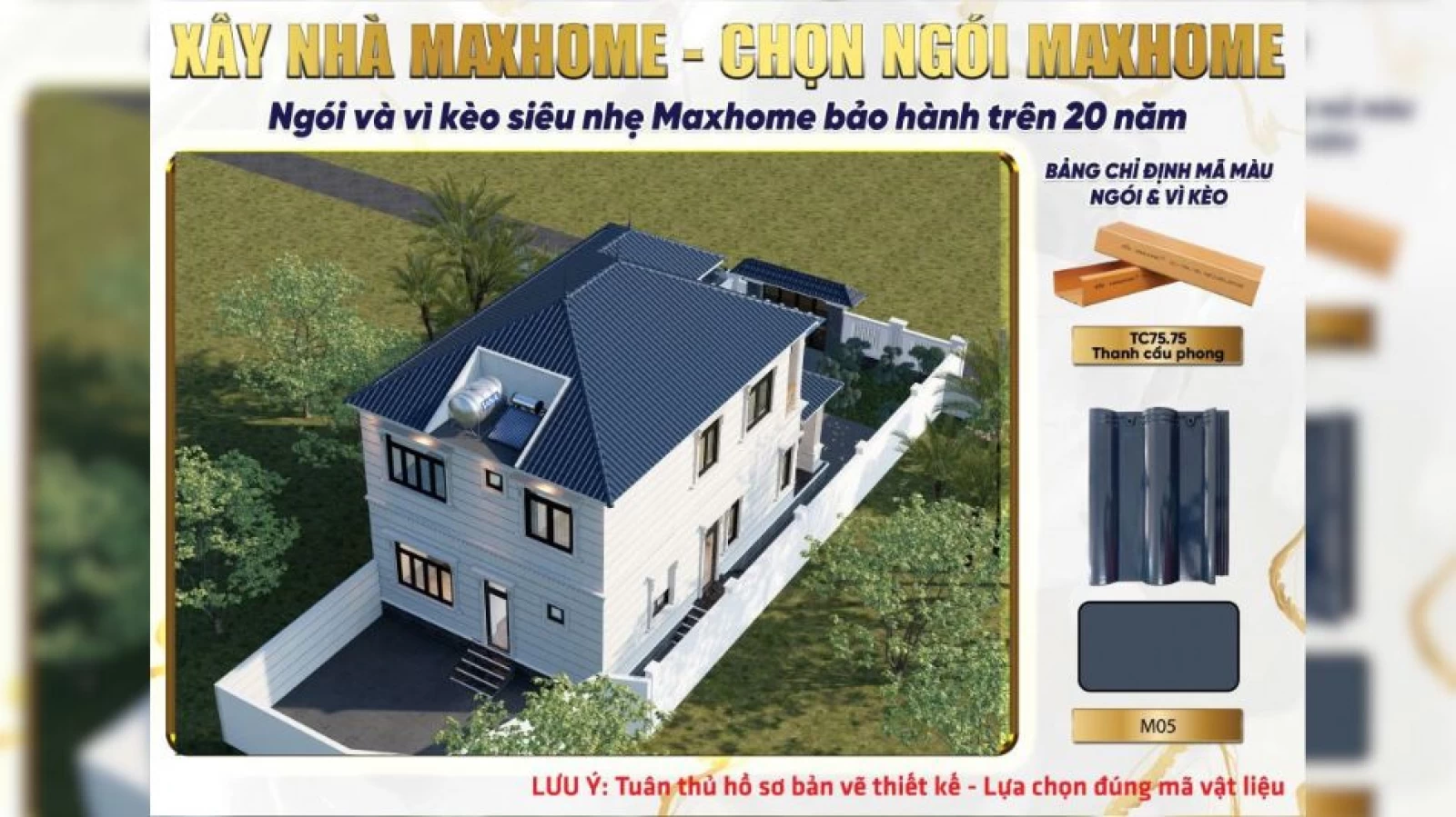 Mẫu nhà 2 tầng 4 phòng ngủ mái Nhật ĐẸP LỊM TIM ai nhìn cũng mê | MH04874