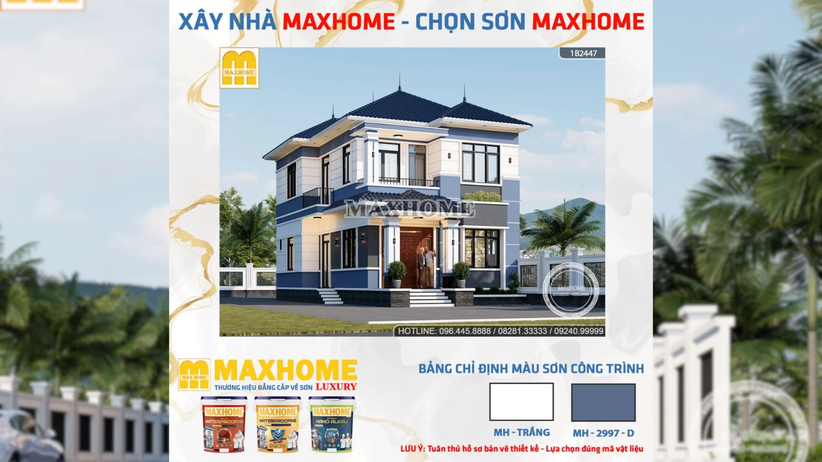 Mẫu nhà 2 tầng mái Nhật hiện đại đẹp, tối giản mà sang | MH04764
