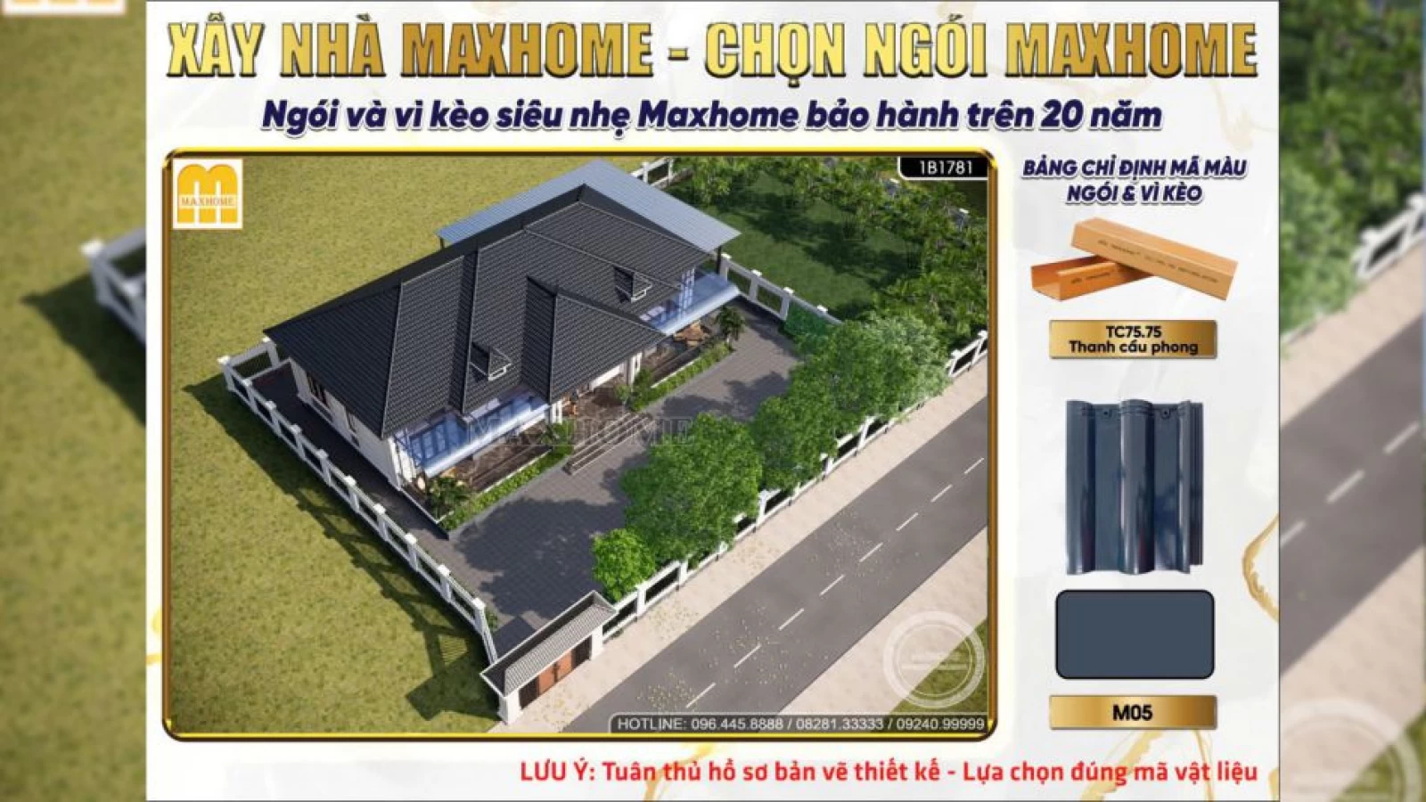 Mẫu nhà cấp 4 5 phòng ngủ có sân vườn chill, chuẩn sống nghỉ dưỡng | MH04837