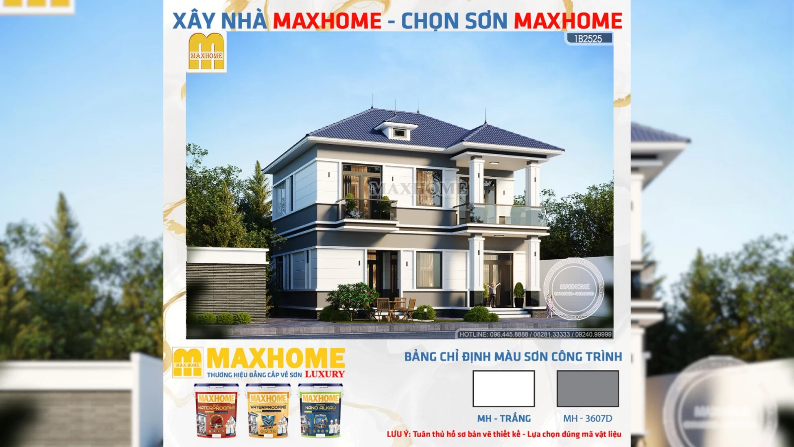 Mẫu nhà mái Nhật 2 tầng không gian mở, đẹp được ưa chuộng năm 2025 | MH04825