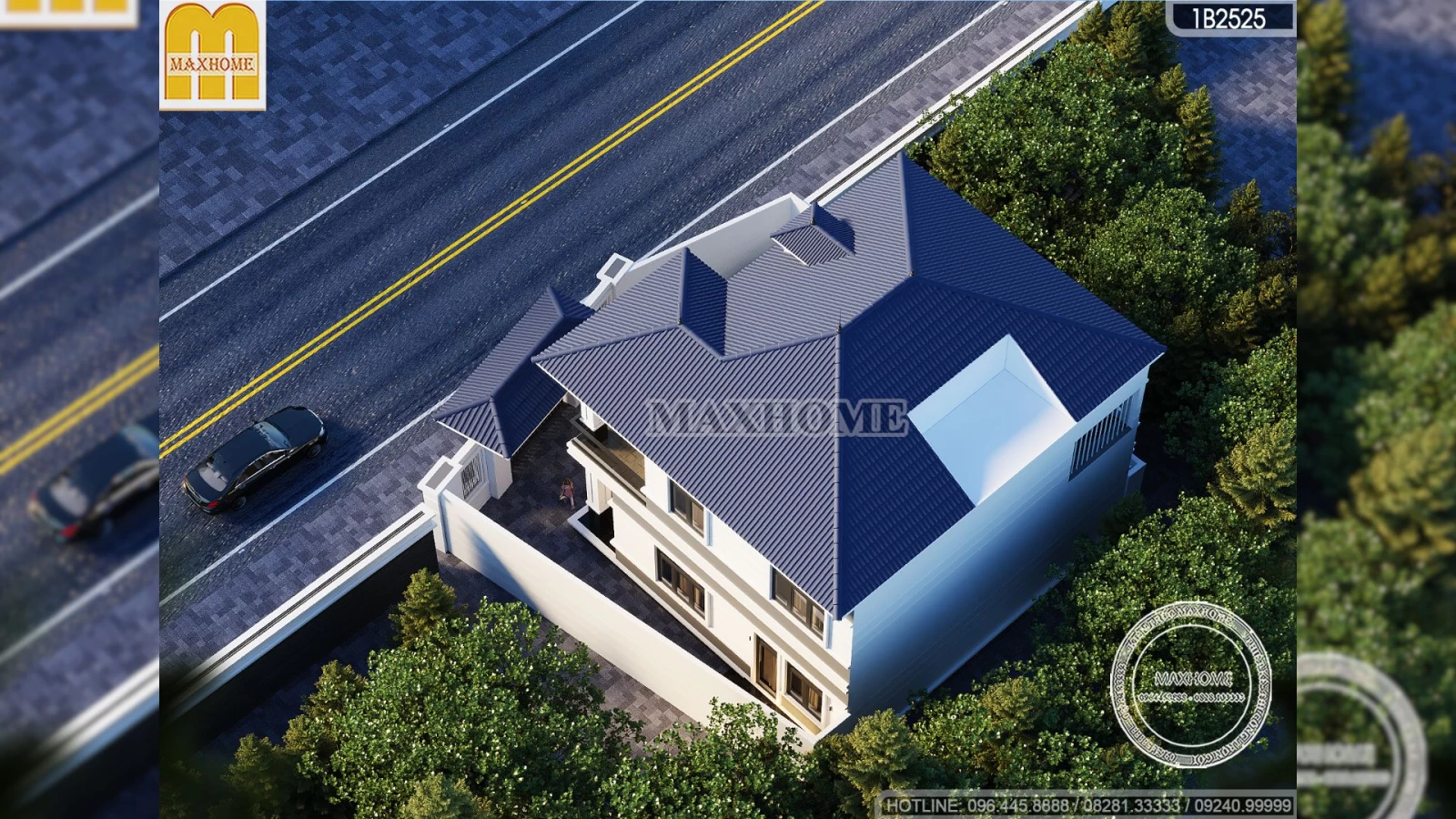 Mẫu nhà mái Nhật 2 tầng không gian mở, đẹp được ưa chuộng năm 2025 | MH04825