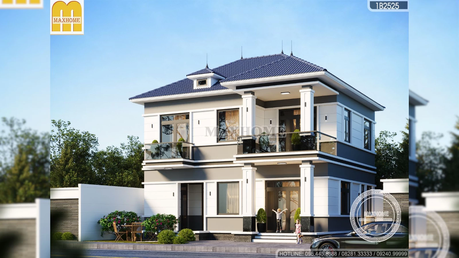 Mẫu nhà mái Nhật 2 tầng không gian mở, đẹp được ưa chuộng năm 2025 | MH04825