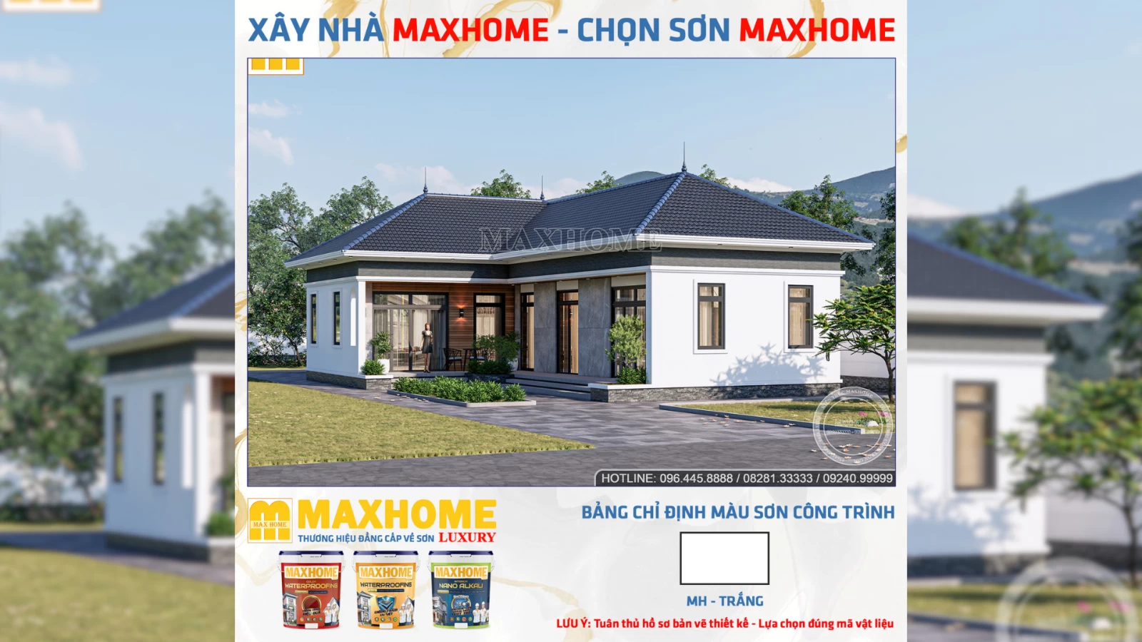 Mê mẩn với nhà cấp 4 mái Nhật chữ L – 3 phòng ngủ siêu chill ai cũng thích! | MH04818
