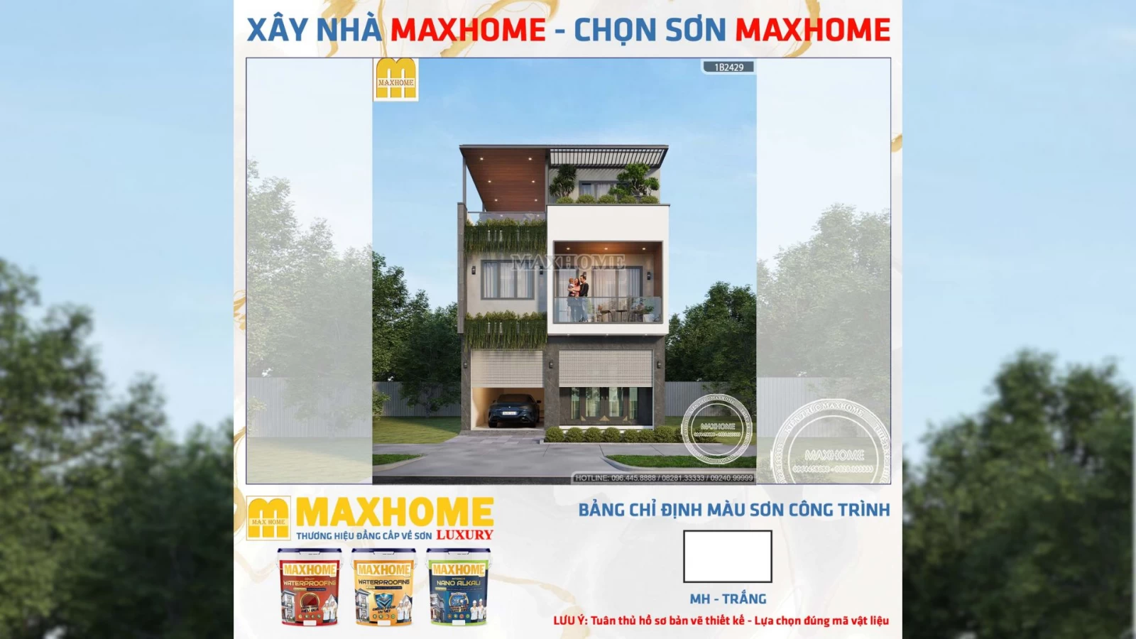 Ngẩn ngơ trước vẻ đẹp của ngôi nhà 2 tầng 1 tum sở hữu không gian xanh mát | MH04730