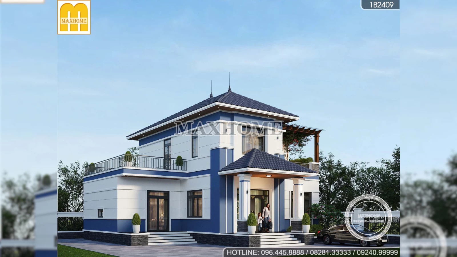 Nhà 2 tầng mái Nhật đẹp mê tại Hải Dương – Ai nhìn cũng muốn xây! | MH04779