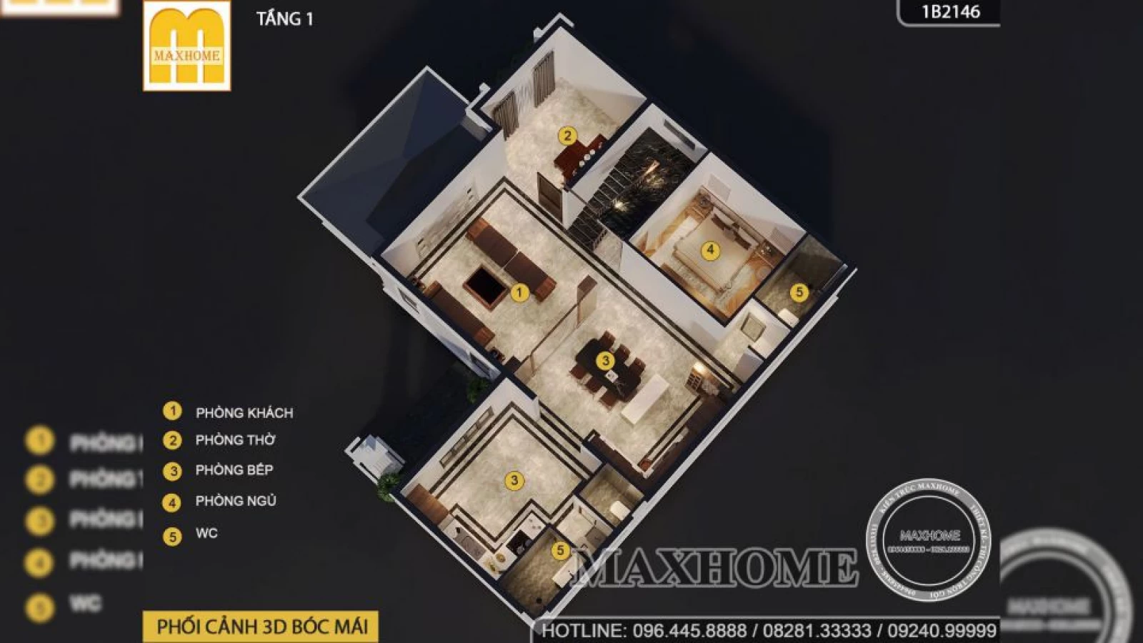 Quá hối tiếc nếu như bỏ qua mẫu thiết kế nhà 2 tầng đẹp này của Maxhome | MH04444