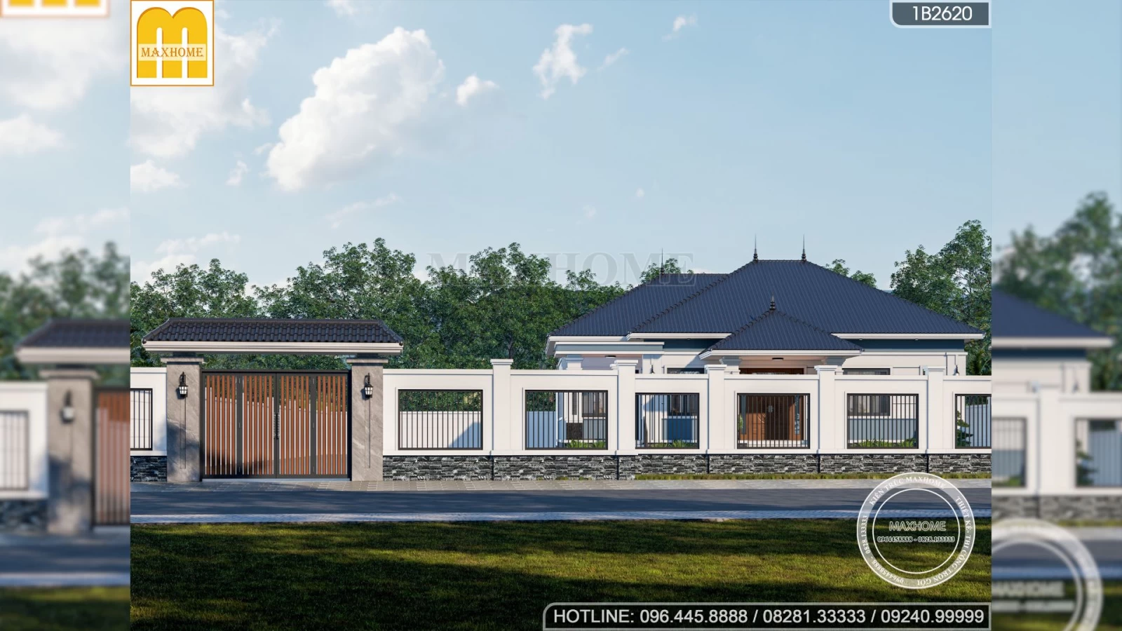 Vẻ đẹp vượt thời gian của mẫu nhà cấp 4 mái Nhật 4 phòng ngủ | MH04699