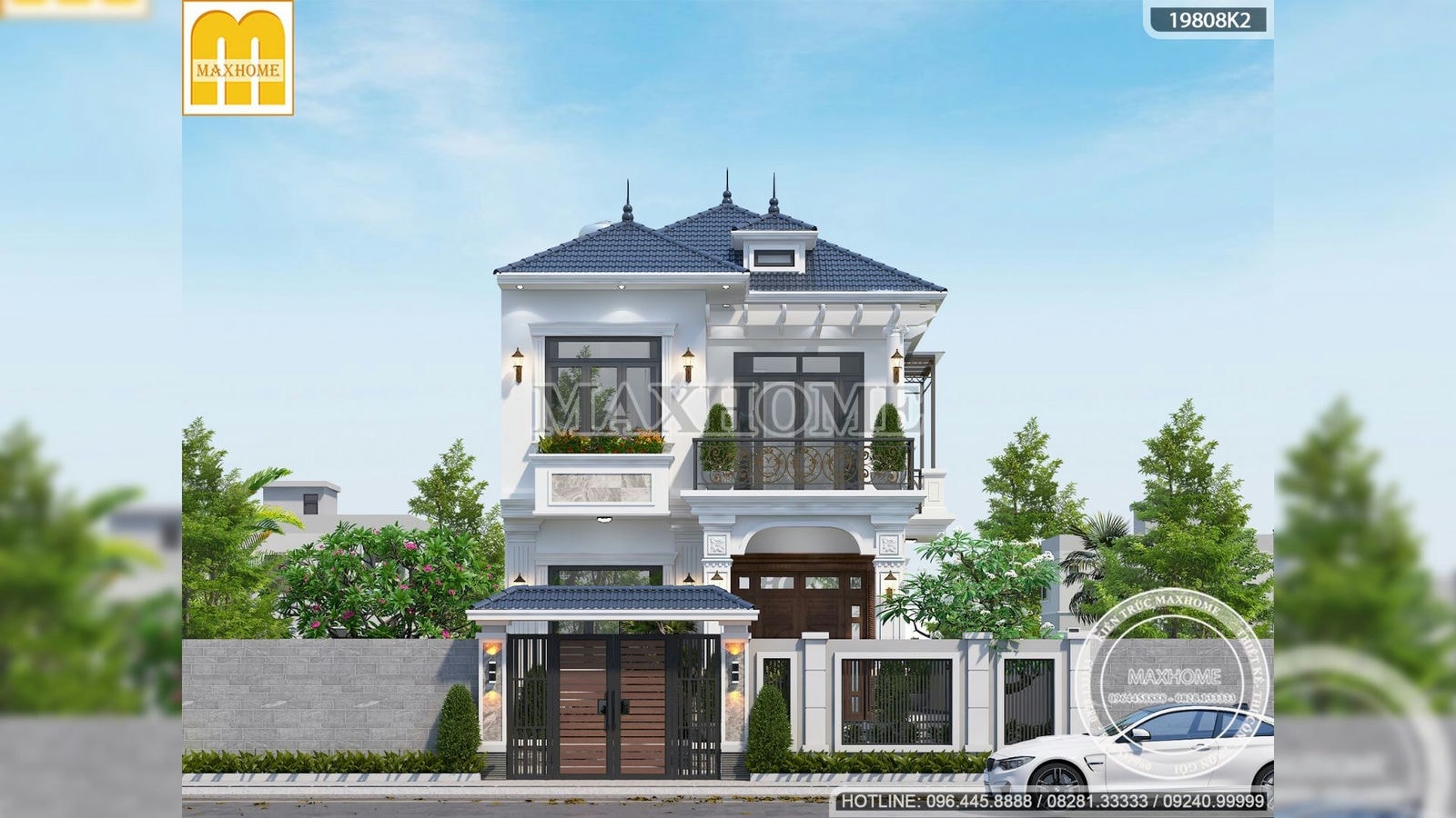 Ấn tượng với mẫu thiết kế nhà mái Nhật tân cổ điển tại Nha Trang | MH01302