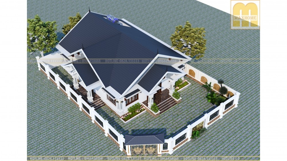 Hình ảnh ghi lại tiến trình thi công nhà vườn 1 tầng tại Nghệ An