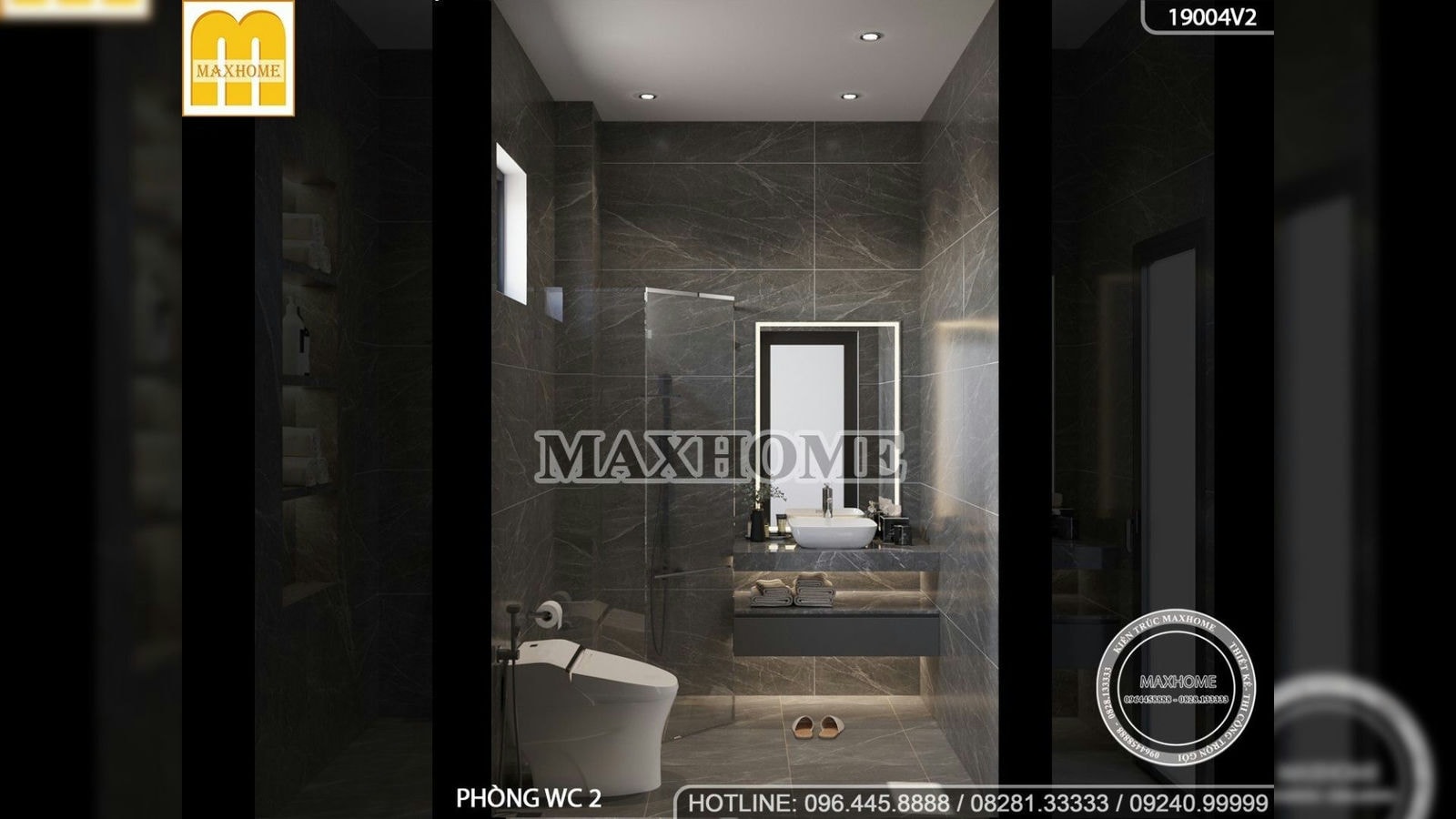 Bài trí nội thất hiện đại cho căn nhà 2 tầng đẹp ở Cà Mau | MH02070