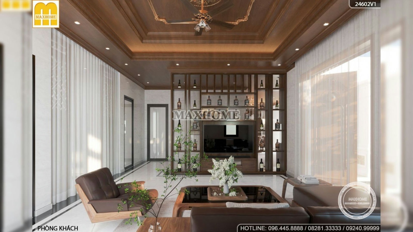 Bộ nội thất nhẹ nhàng và tinh tế từ gỗ có giá từ 290 triệu