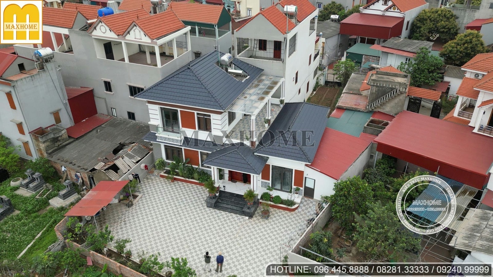 Căn biệt thự mái Nhật sở hữu sân vườn tuyệt đẹp tại Bắc Ninh | MH01708
