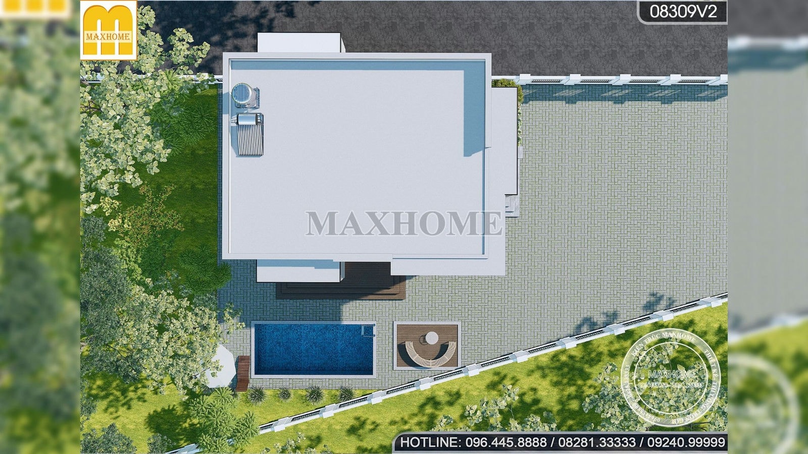 Căn nhà hiện đại siêu hot trong bộ sưu tập nhà đẹp Maxhome | MH02089