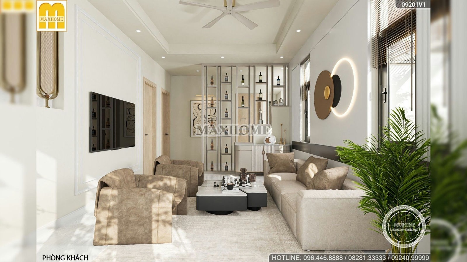 Chiêm ngưỡng bộ nội thất hiện đại đậm phong cách Maxhome | MH01638