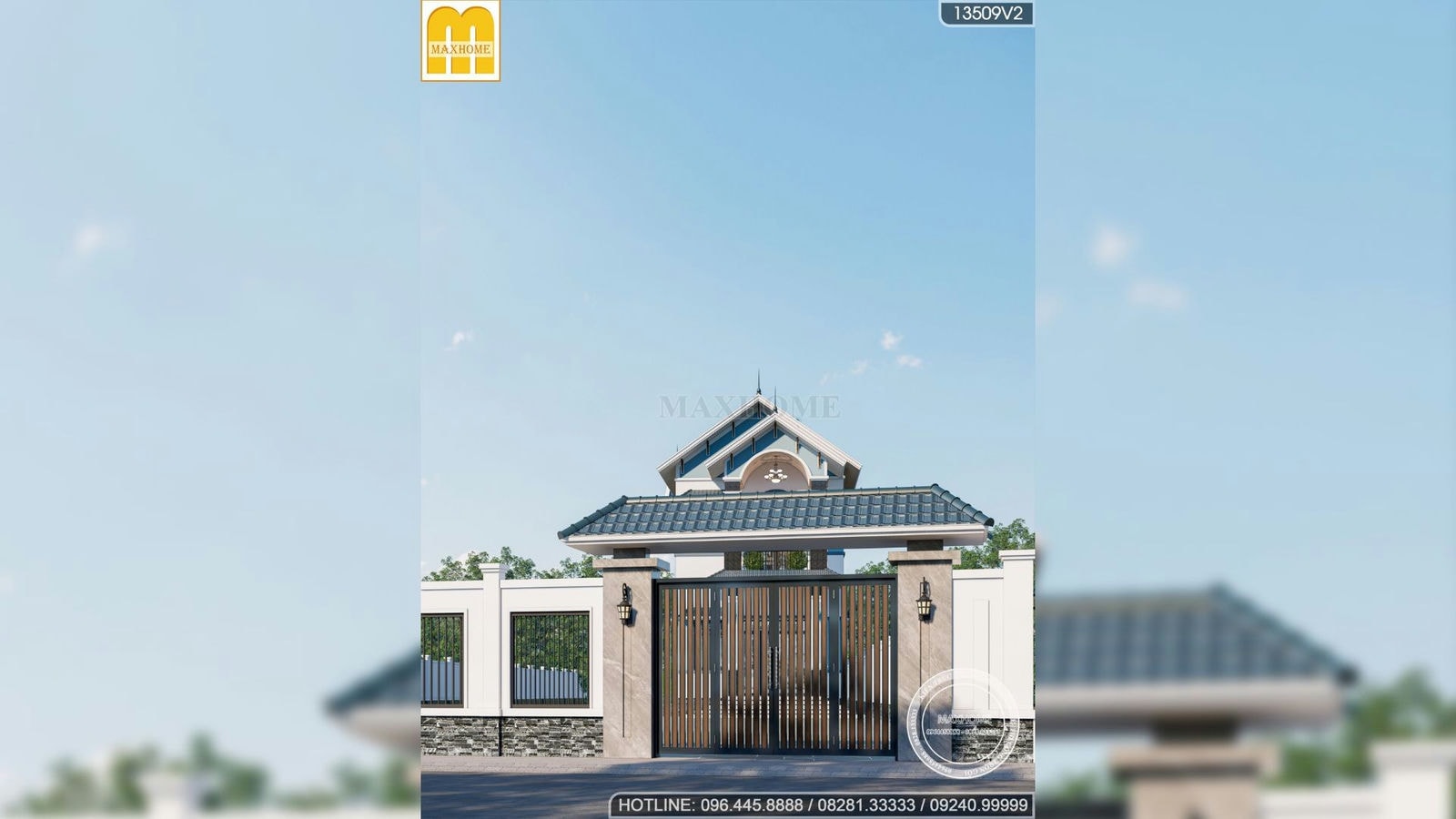 Choáng ngợp với nhà phố mái Thái mặt tiền 6m siêu HOT ở Bình Dương | MH02435