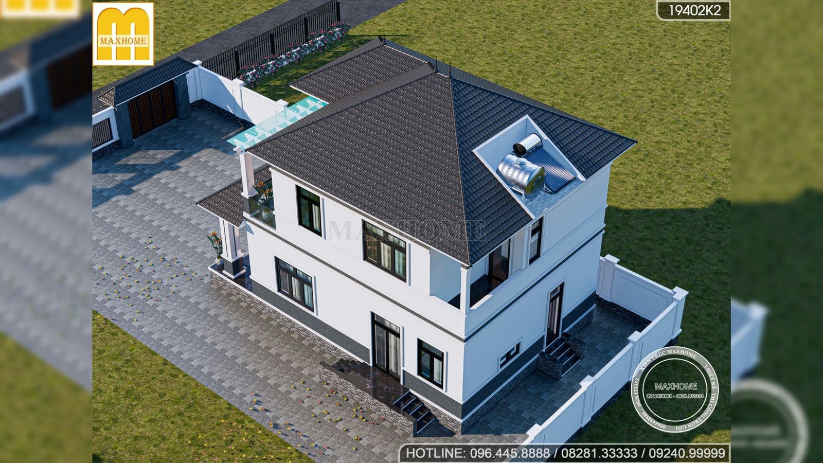 Đẹp xuất sắc với mẫu nhà 2 tầng mái Nhật quốc dân 9x14m | MH00780
