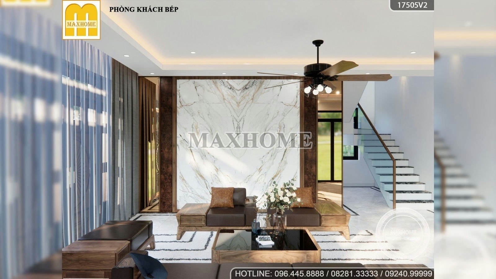 Full bản thiết kế nội thất cho nhà vườn 2 tầng 5 phòng ngủ | MH01989