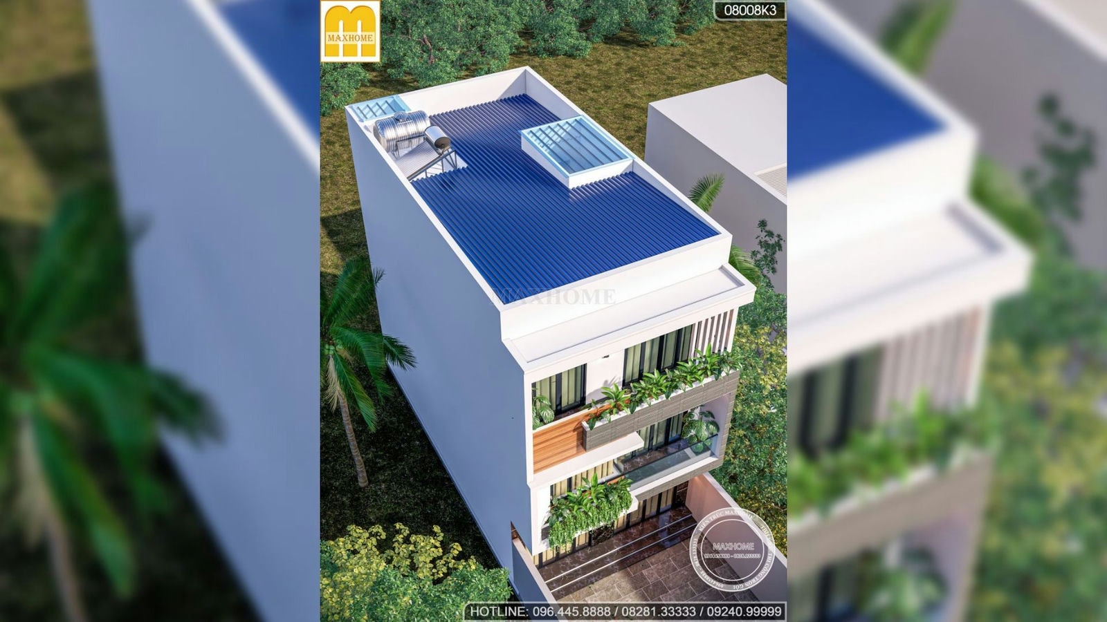Full hồ sơ nhà 3 tầng với thiết kế hiện đại mặt tiền 6m ở Bắc Giang | MH02233