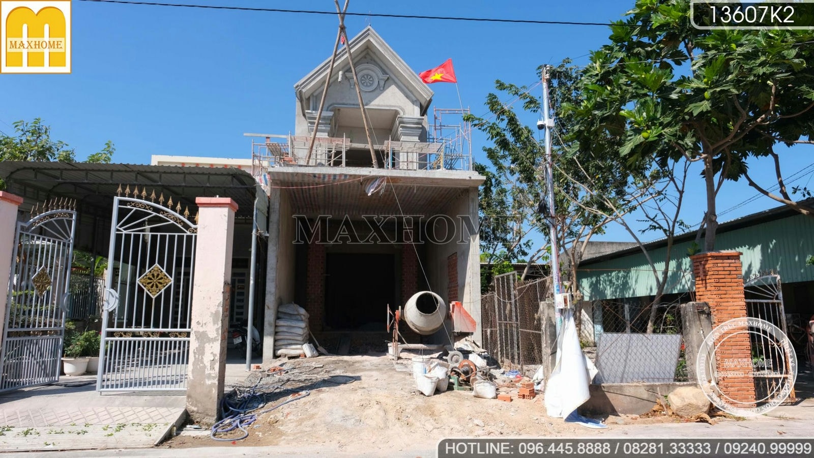 Ghé thăm tiến độ công trình nhà phố mái Thái tại Vũng Tàu I MH02267