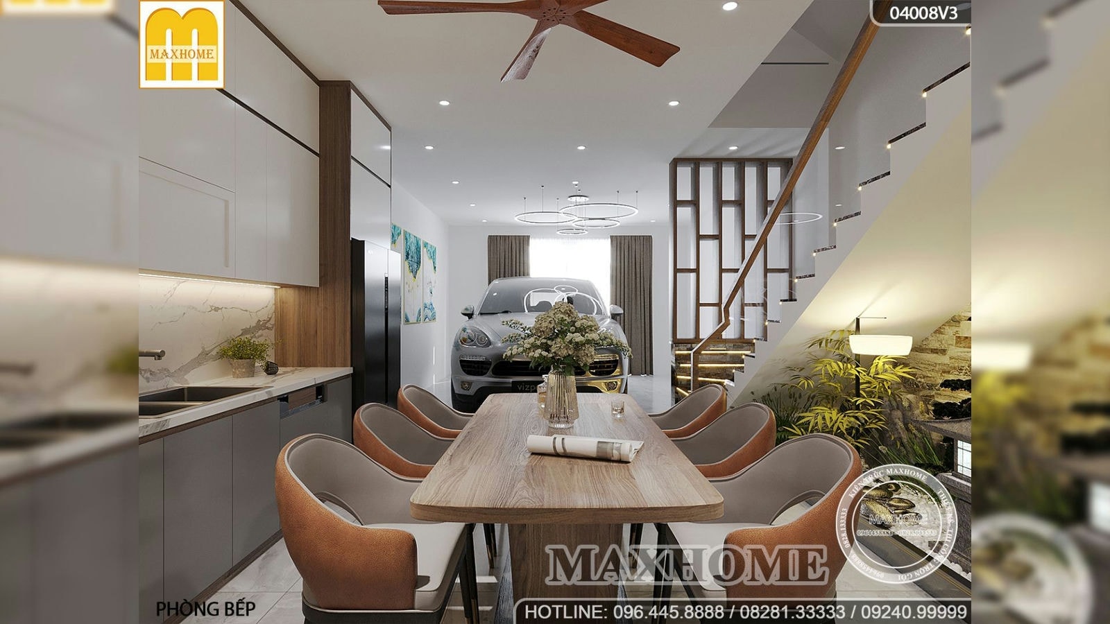 Giới thiệu bộ nội thất hiện đại cho nhà phố 2 tầng 1 tum ở Đồng Nai