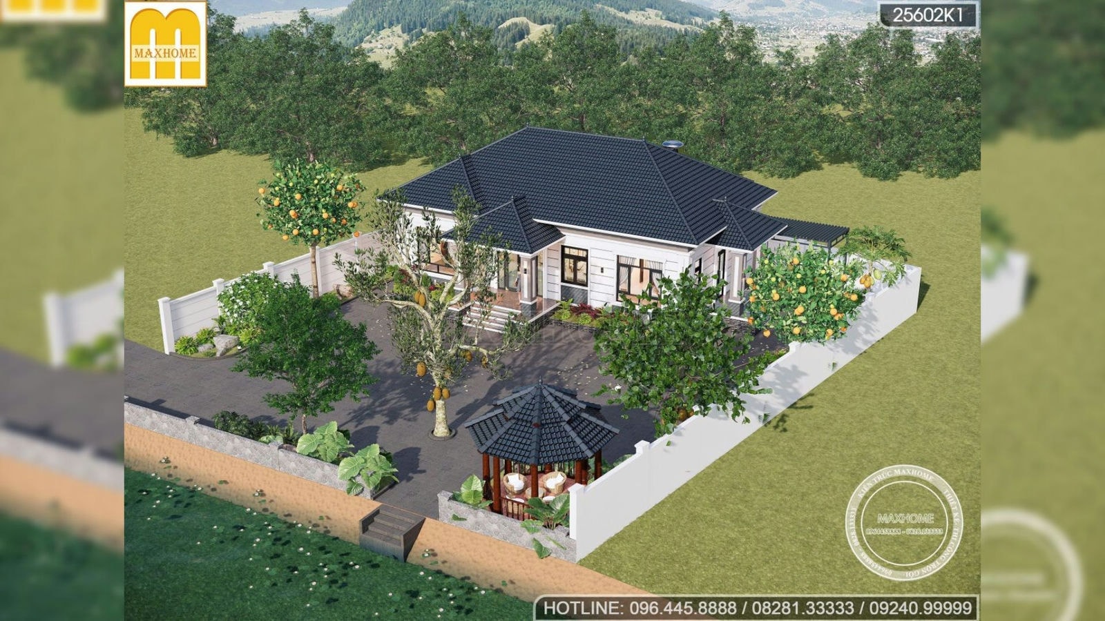 Gợi ý mẫu thiết kế nhà cấp 4 kết hợp với sân vườn thoáng mát chi phí RẺ | MH01947