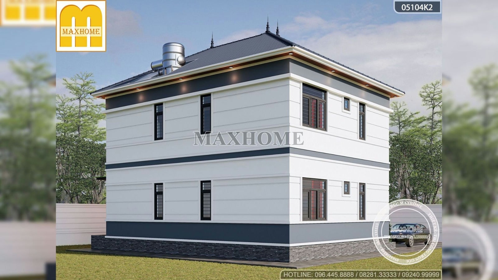 Gợi ý thiết kế mẫu nhà mái Nhật 2 tầng hiện đại vạn người mê | MH01853