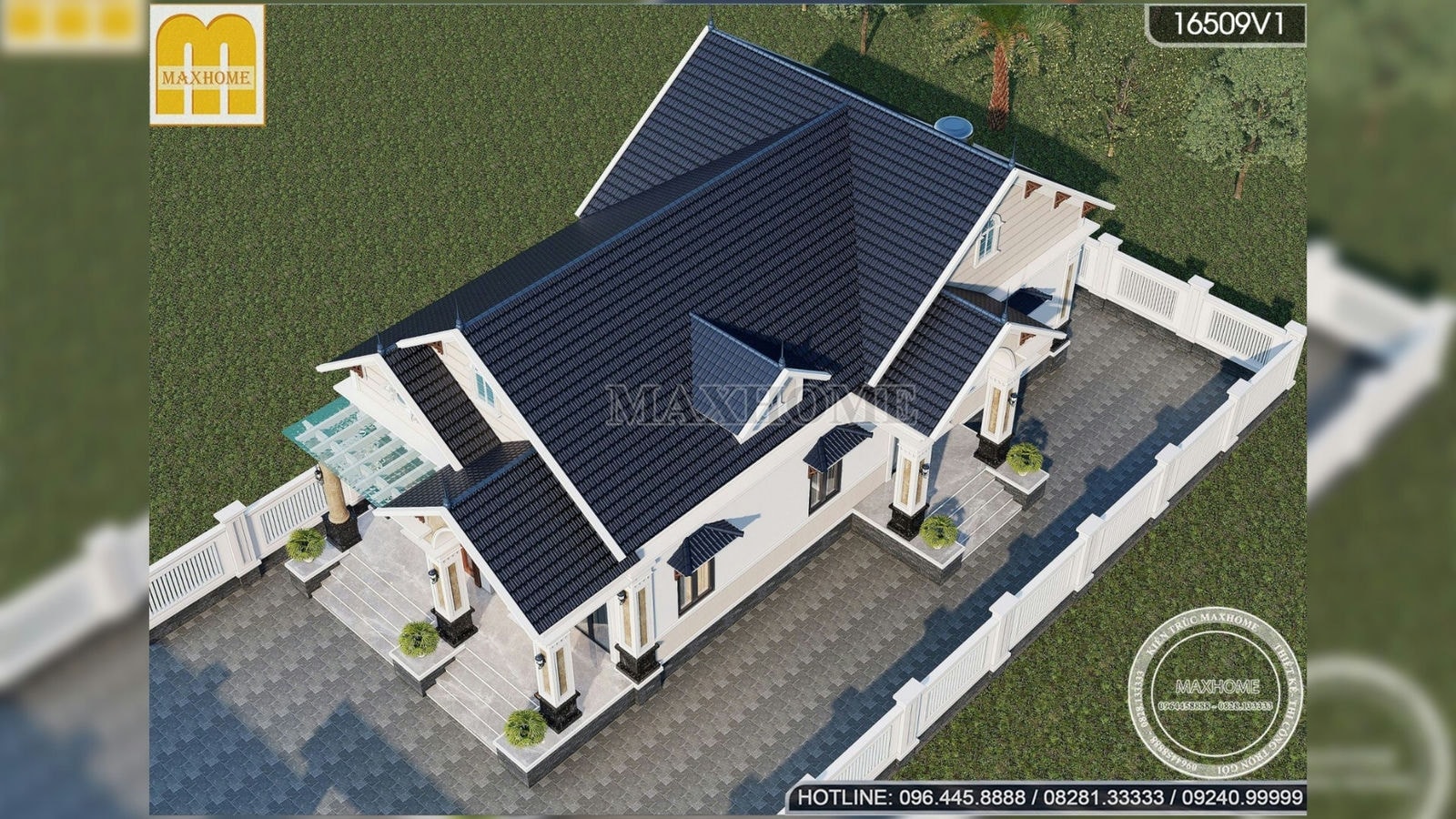 Khám phá mẫu nhà mái Thái 1 tầng siêu đẹp công năng đầy đủ tiện nghi | MH02500
