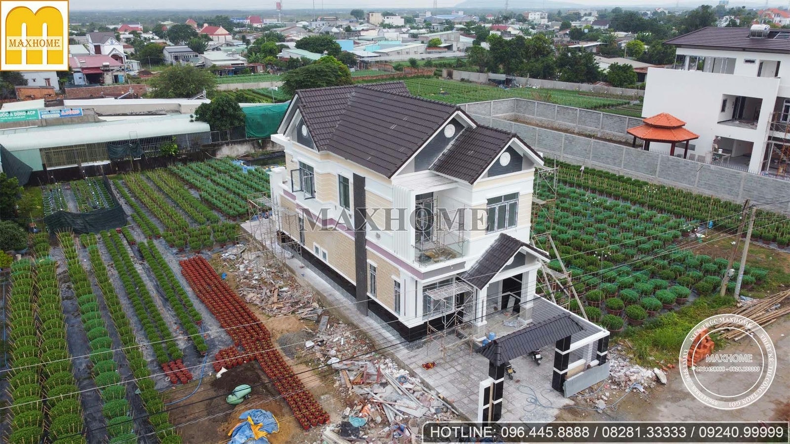 Khảo sát công trình nhà 2 tầng mái Thái hoàn thiện 90% tại Vũng Tàu